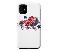 Kentucky Floral Chevron Plaid Regional Heritage Art Case for iPhone 11