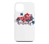 Kentucky Floral Chevron Plaid Regional Heritage Art Case for iPhone 13