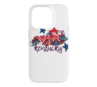 Kentucky Floral Chevron Plaid Regional Heritage Art Case for iPhone 14 Pro