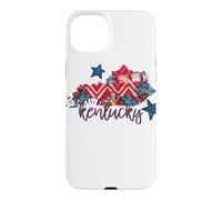 Kentucky Floral Chevron Plaid Regional Heritage Art Case for iPhone 15 Plus