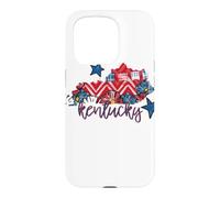 Kentucky Floral Chevron Plaid Regional Heritage Art Case for iPhone 15 Pro