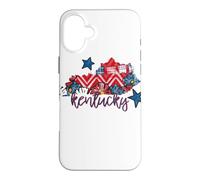 Kentucky Floral Chevron Plaid Regional Heritage Art Case for iPhone 16 Plus