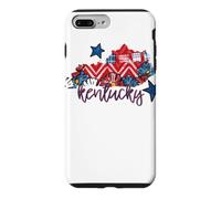 Kentucky Floral Chevron Plaid Regional Heritage Art Case for iPhone 7 Plus/8 Plus