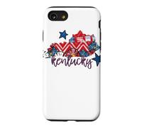 Kentucky Floral Chevron Plaid Regional Heritage Art Case for iPhone SE (2020) / 7/8