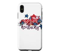 Kentucky Floral Chevron Plaid Regional Heritage Art Case for iPhone XS Max