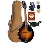 Kentucky KM-150 Standard All-Solid A-Model Mandolin with Instrument Alley Bag, Tuner, Picks, Strap, Strings Bundle