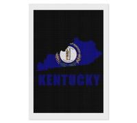 Kentucky Map Flag United States Adults Diamond 5D Painting Kit Square Drill DIY Art Craft Wall Decor