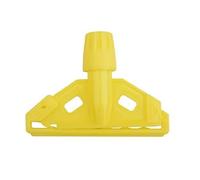 Kentucky Mop Fitting, Plastic, Yellow, Heavy Duty Holder Clip, Colour Coded, for Commercial & Domestic Use