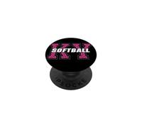 Kentucky Softball Vintage Pink Animal Style KY State Art PopSockets Adhesive PopGrip