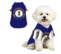 Kentucky State Flag Breathable Hawaiian Dog Shirt Summer Button Up Top for Small Medium Dogs L