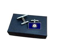 Kentucky State Flag Cufflinks - USA Patriotic Gift for Men | American State Pride Accessories | Groomsmen Wedding Gift | Gift Box Included | Perfect for Proud Kentuckians & Collectors