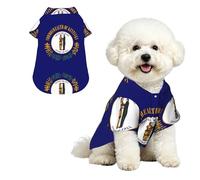 Kentucky State Flag L Pet Hawaiian Shirt for Small Dogs-Cute Summer Beach Outfit for Puppy, Soft Breathable Cat Clothes with Buttons