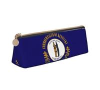 Kentucky State Flag Pencil Case with Zipper Pen Organizer Triangular Pen Case for Holiday Students Office