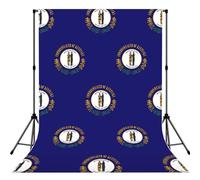 Kentucky State Flag Print 5×7ft Photo Backdrop, Seamless Background Cloth for Studio and Portrait Photography(No Stand)