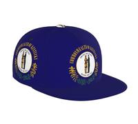 Kentucky State Flag Print Baseball Cap Summer Sports Hat Lightweight Outdoor Travel Running Beach Vacation Black