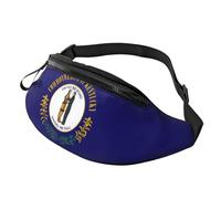 Kentucky State Flag Print Men Women Stylish Waist Bag Comfort Pack Travel for Hiking Cycling and Running