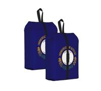 Kentucky State Flag Print Trainer Bag Portable Boot Bag with Zipper Closure Storage Pouch for Travel Home-2pcs