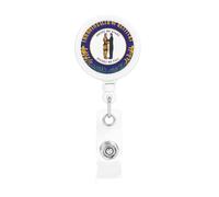 Kentucky State Flag Retractable Badge Holder is Durable Sturdy Comes with A Lanyard for Office Hospital Staff Wearing