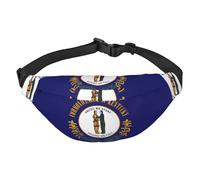 Kentucky State Flag Travel Fashion Waist Bag, Suitable for Sports, Running, Cycling, Traveling, Fishing Boys Large Crossbody Waist Bag,