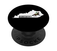 Kentucky State Map Horse Racing State Symbol PopSockets Adhesive PopGrip