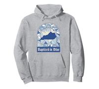 Kentucky State Pride, Baptized in Blue, Stained Glass Look Pullover Hoodie