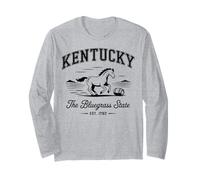 Kentucky The Bluegrass State Est 1792 Horse Vacation Pride Long Sleeve T-Shirt