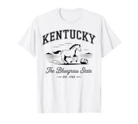 Kentucky The Bluegrass State Est 1792 Horse Vacation Pride T-Shirt