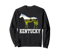 Kentucky Thoroughbred Horse Farm Countryside Nature Scenic Sweatshirt