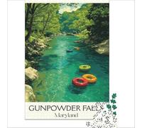 Kentucky Travel Posters Puzzle for Adults 1000 Pieces | fun activity to enjoy with the family during the spring break at home without needing to go out to enjoy at home38x26cm