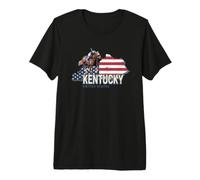 Kentucky United States Retro State Map Vintage USA Souvenir Premium T-Shirt