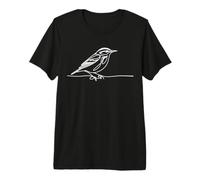 Kentucky Warbler Line Art Birdwatcher Premium T-Shirt