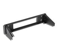Kenuco 19 Inch Steel Vertical Rack and Wall Mountable Server Rack Mount (LITE-BLACK-4U)