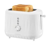Kenwood Ripple Toaster TCP06.000WH, 2 Slot Toaster with 7 Browning Settings, Reheat, Defrost and Cancel Functions, Pull Crumb Tray, Cord Storage, 850W, Pure White