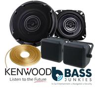 Kenwood 4" 440 Watts Car Speakers & Box Pods OFC 10m Cable For LDV Maxus