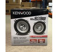 KENWOOD 520W TOTAL DUALCONE 5 INCH 13cm CAR DOOR/SHELF COAXIAL SPEAKERS PAIR