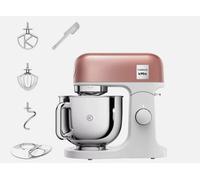 Kenwood kMix Editions KMX760API Kitchen Machine, 5 l Stainless Steel Bowl, Safe-Use Safety System, Metal Casing, 1000 Watts, incl. 3-Piece Patisserie Set and Splash Guard, Apricot Pink