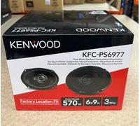 KENWOOD 6"x9" 6x9 570W 3-way car rear shelf deck oval speakers KFC-PS6977 pair