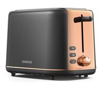 Kenwood Abbey Lux Toaster, 2 Slot Toaster, 7 Browning Settings, Reheat, Defrost and Cancel Functions, Pull Crumb Tray, Cord Storage, 800 W, TCP05.C0DG, Dark Grey