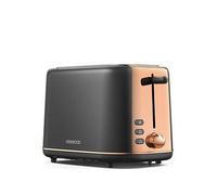 Kenwood Abbey Lux 2 Slice Toaster, Dark Grey & Rose Gold - TCP05.C0DG