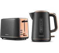 Kenwood ABBEY LUX Water Jug Kettle 1.7L 3KW & 2 Slice Toaster - Grey/Rose Gold