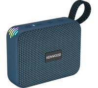 Kenwood AS-60BT-A Portable Bluetooth Speaker 5W with TWS Stereo, IPX7 Waterproof, Passive Radiator, LED Effect, Rechargeable Battery up to 8.5h, Compact and Lightweight Design, 10 m Connection, Blue