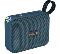 Kenwood AS-60BT-A Portable Bluetooth Speaker 5W with TWS Stereo, IPX7 Waterproof, Passive Radiator, LED Effect, Rechargeable Battery up to 8.5h, Compact and Lightweight Design, 10 m Connection, Blue