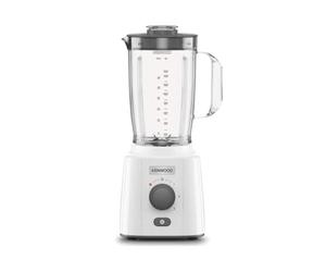 Kenwood BLP41.A0WH Blender, 2 Litre Jug with Practical Handle, Steel Blades, 3 Speed + Pulse, Lid with Cap, Non-Slip Feet, 650 Watts, Plastic, White and Grey