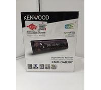 Kenwood KMM-DAB307 - USB Car Radio with DAB+/FM (Sound Processor, USB, AUX, 4 x 50 Watt, Button Lighting Red, includes DAB+ antenna)