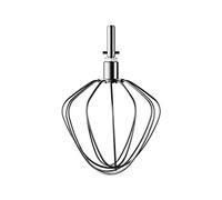 Kenwood CAT51.000SS stainless steel whisk, accessories for Kenwood Kitchen machines, balloon whisk suitable for all Chef kitchen machines, dishwasher-safe, stainless steel, silver