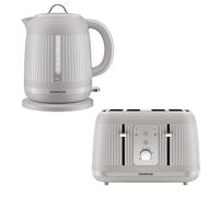 Kettle 1.7L & 4 Slice Toaster Set, Dawn Kenwood Cream 2 Pack