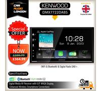 KENWOOD DMX-7722DABS 6.8” Digital Media AV Receiver Apple Carplay & Android Auto