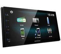 Kenwood DMX125DAB 2-DIN Digital Media Receiver with DAB Antenna and Installation Kit Suitable for Jeep Grand Cherokee IV from 2011 Black