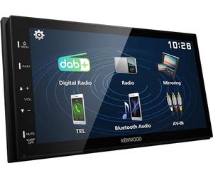 KENWOOD DMX129DAB - 17.3 cm (6.8 Inches) Digital Media AV Receiver with Quick Boot & Android USB Mirroring (4 x 45 W, DSP, DAB+/FM, BT, 3x Pre-Out 2V, USB, iPod/iPhone Control)