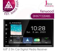 Kenwood DMX7722DABS 6.8" 2 Din Car Digital Media Receiver│Bluetooth│DAB+│WiFi